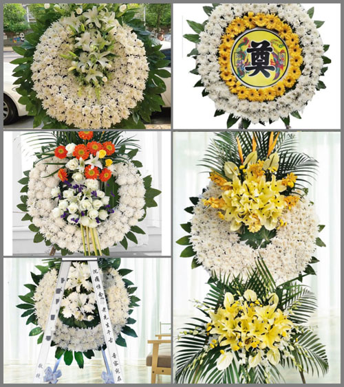 四川成都金堂县淮口镇光荣村花圈速递